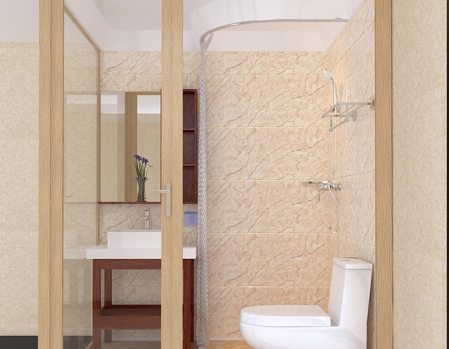 Baie integrată din sticlă-exterior cu panouri interioare din fibră rășină