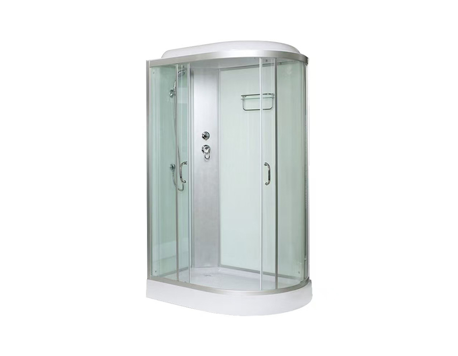 Cabine de duș prefabricate all-in-one din tablă de sticlă