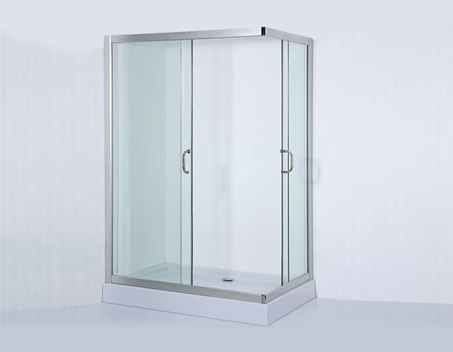 Cabine de duș prefabricate all-in-one din tablă de sticlă