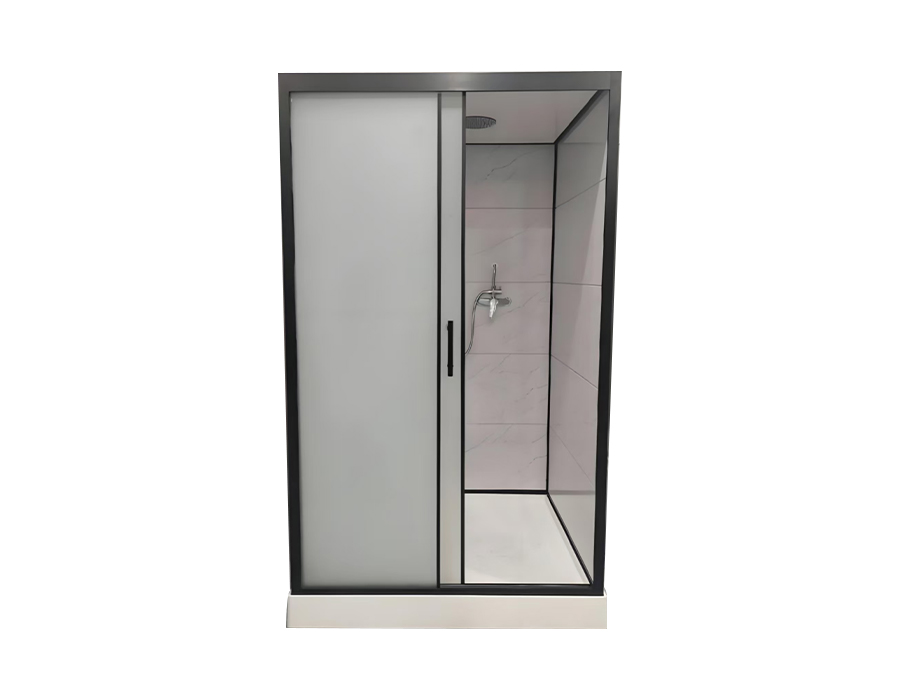 Cabine de duș prefabricate all-in-one din tablă de sticlă